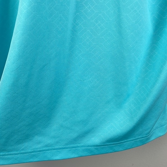 Greg Norman Men Play Dry Polo Shirt SZ L Short Sleeve Aqua Color Unique Design - Picture 10 of 12